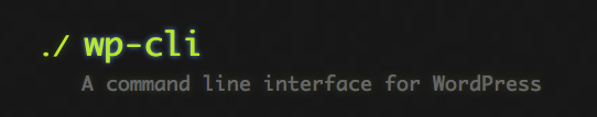WP-Cli