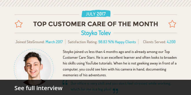 Stoyko Tolev SiteGround