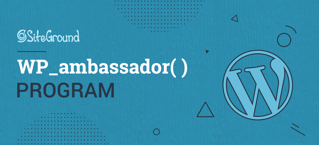 SiteGround WordPress Ambassadors Program