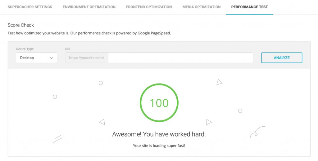 Test your site speed with Google Pagespeed