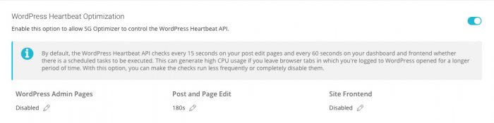 WordPress Heartbeat Optimization