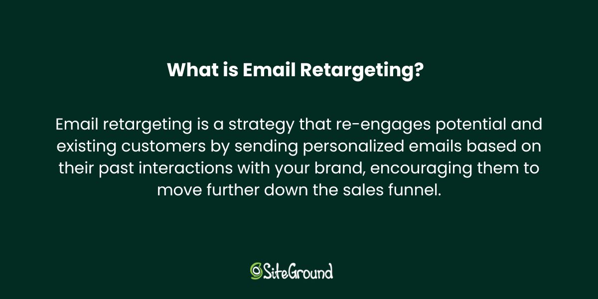 Definition of what is email retargeting
