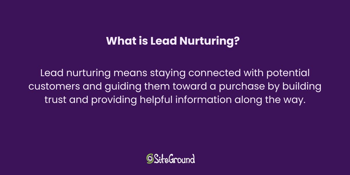 Definition of what is lead nurturing