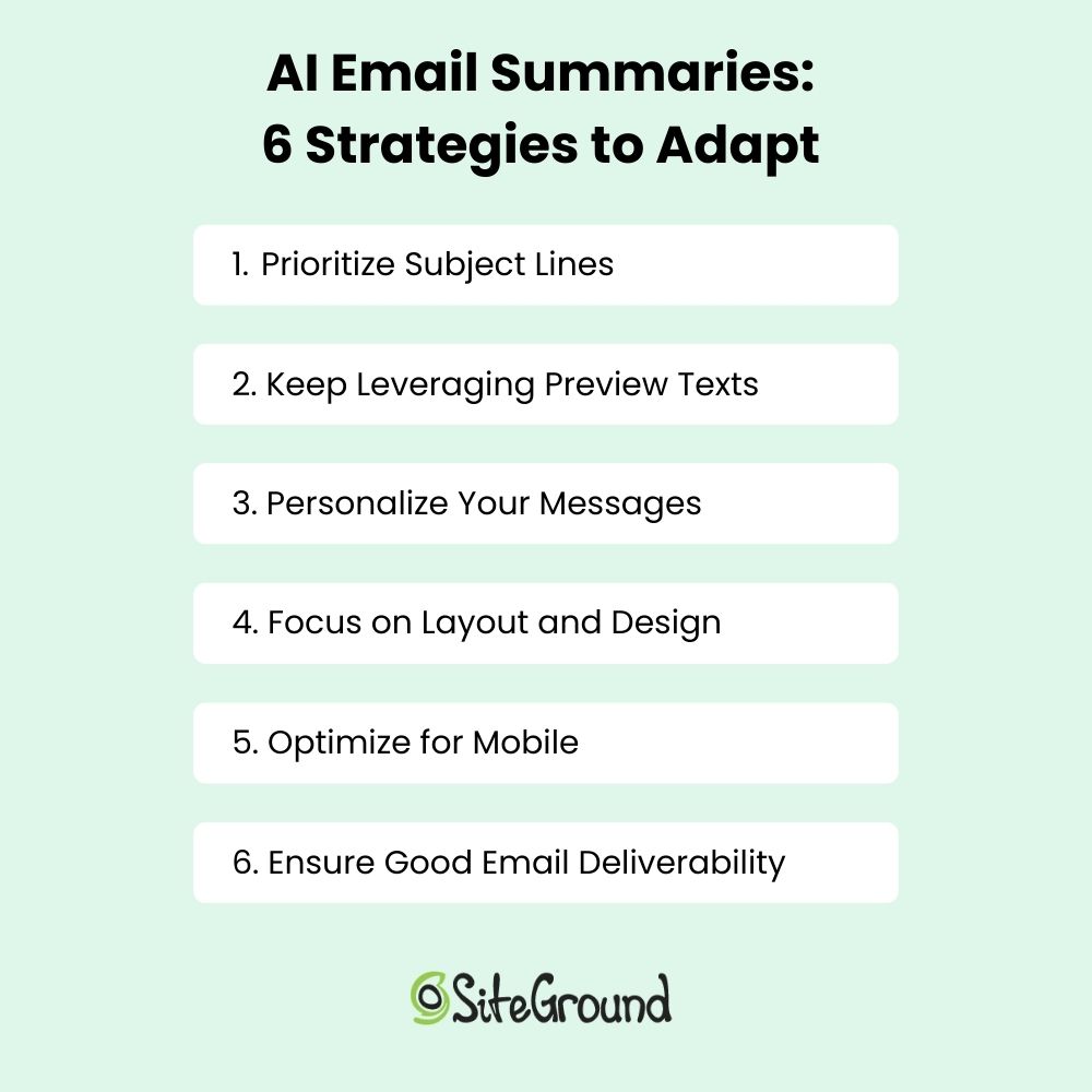 AI email summaries - 6 strategies to adapt