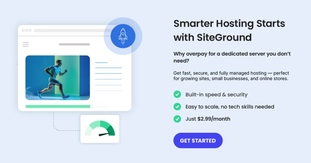 Smarter Hosting Starts With SiteGround