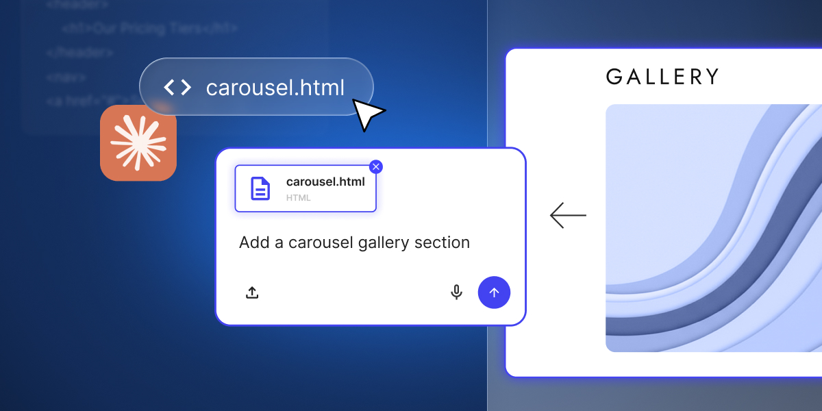 Coderick AI Files preview showing bringing existing code file from Claude to Coderick AI and how it turns into a real section in Coderick-generated site