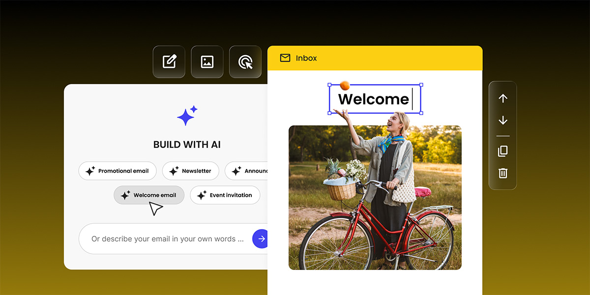 Build your email with AI inside SiteGround Email Marketing