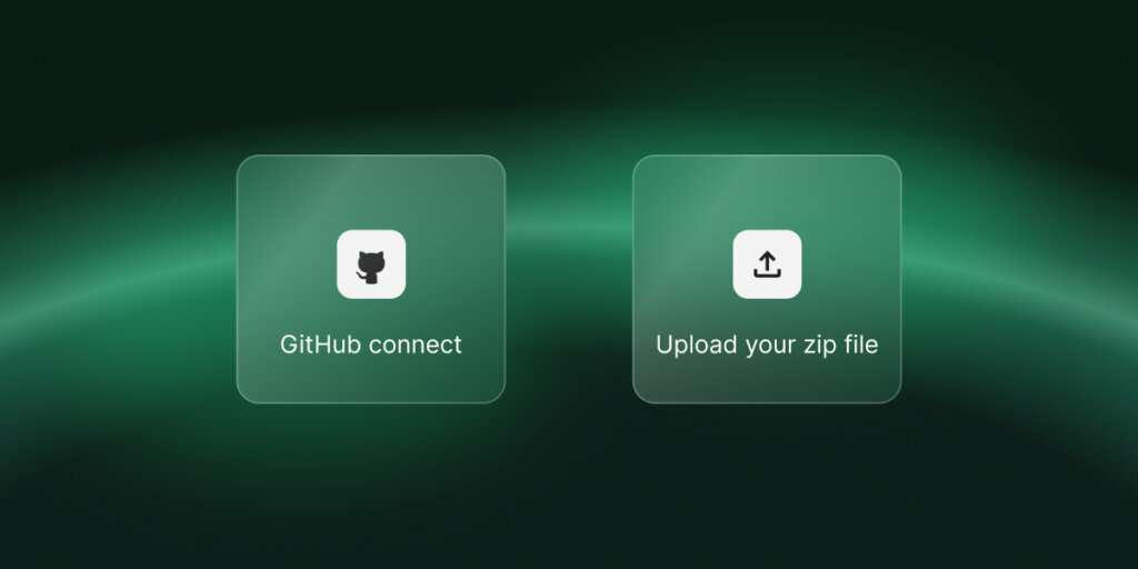 Two ways to deploy a Node.js app on SiteGround - connect a GitHub repository or upload a ZIP file