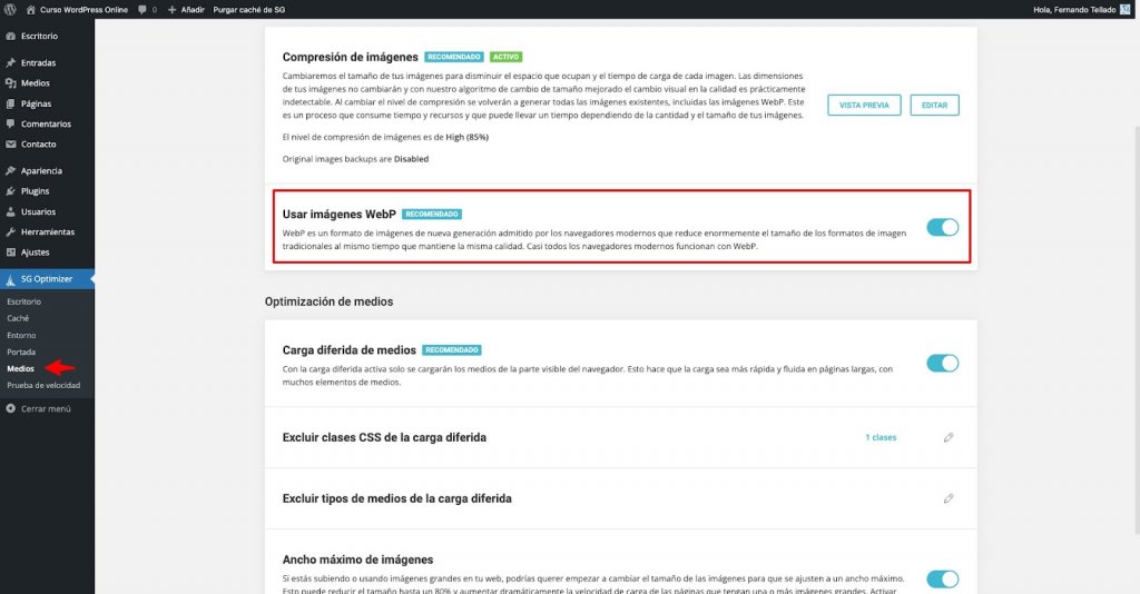 Formatos de imagen de nueva generación (WebP, AVIF)