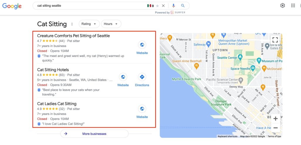 Usa la optimización del motor de búsqueda local 