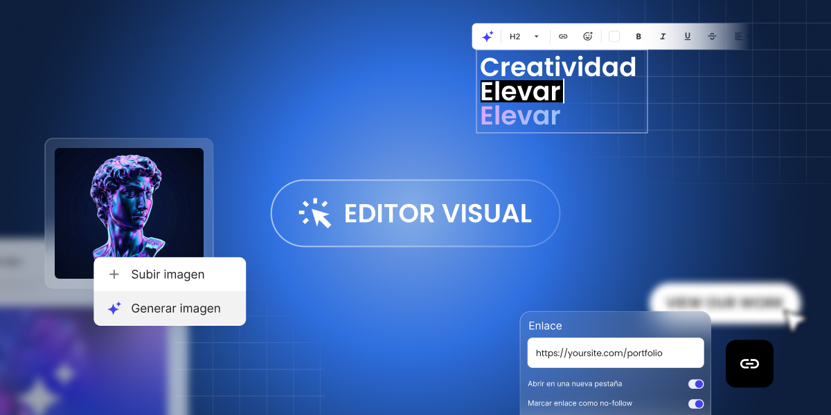 representación abstracta de la edición visual de una creación de IA
