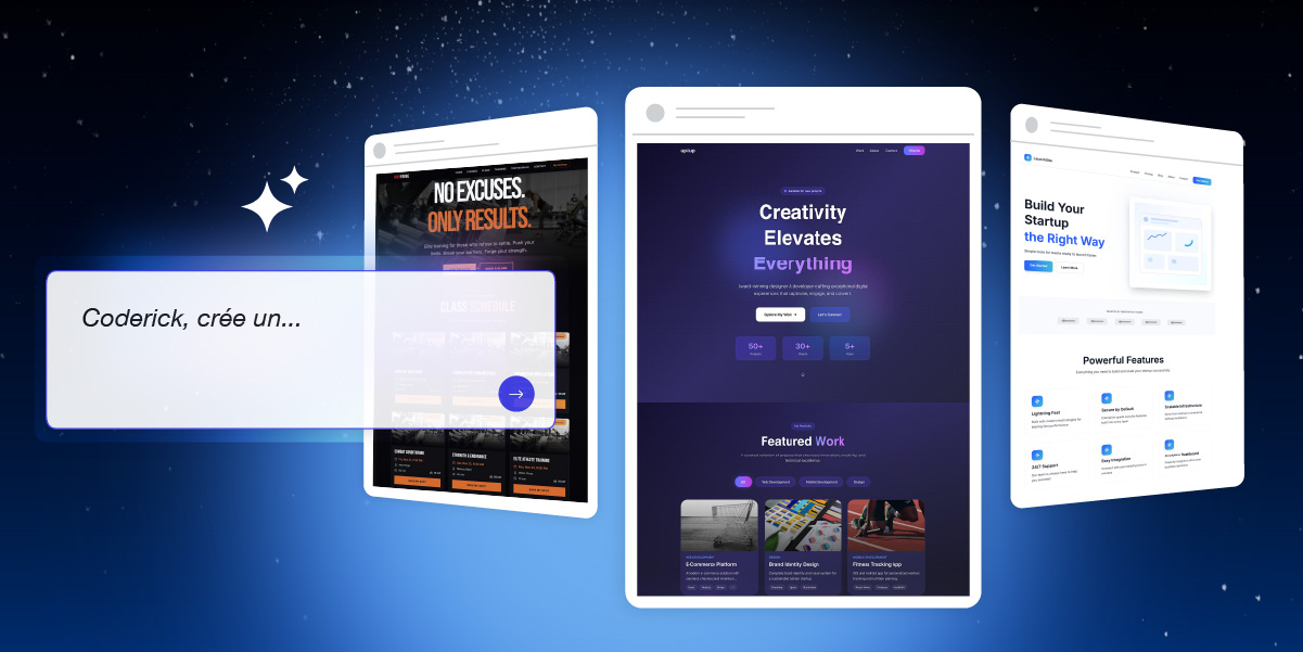 Coderick AI, la plateforme propulsée par l’IA de SiteGround, qui crée des sites web et des applications