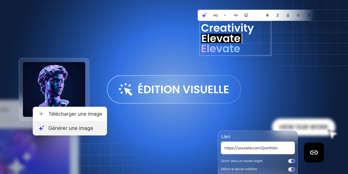 représentation abstraite de la modification visuelle d’une création d’IA