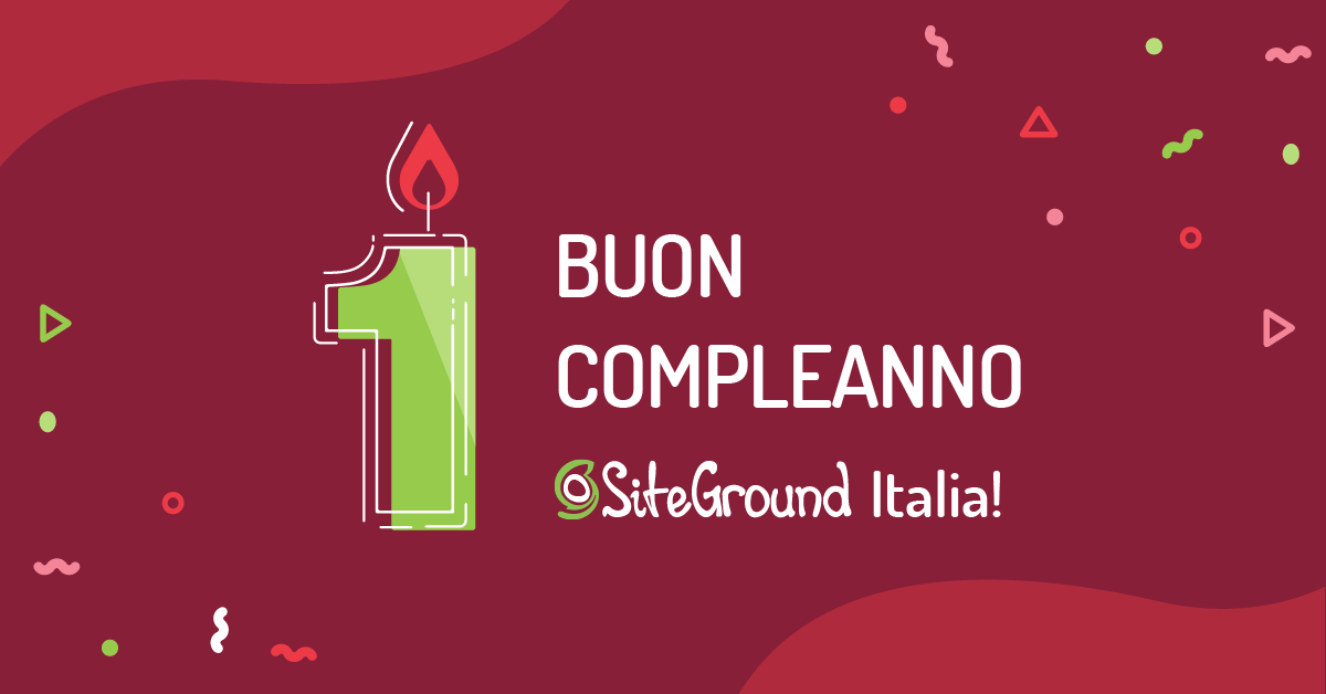 Primo compleanno siteground