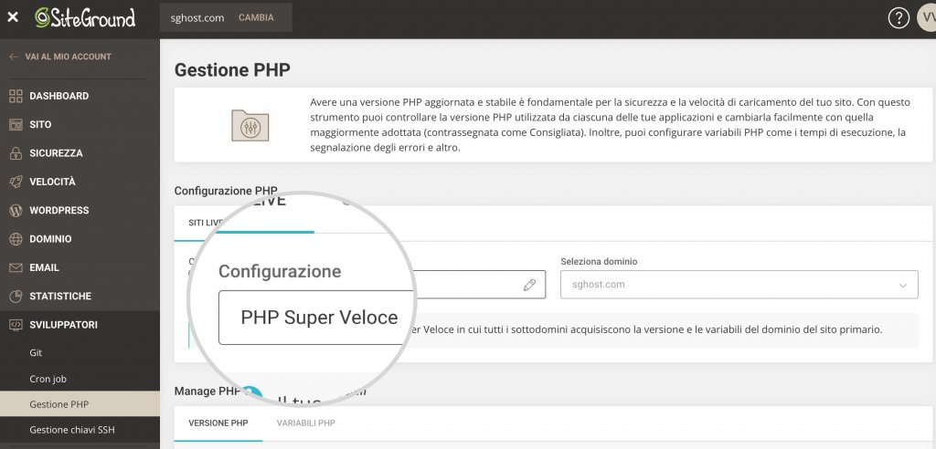 php super veloce