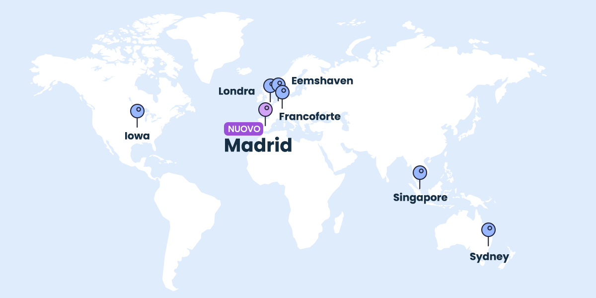 Nuovo data center a Madrid