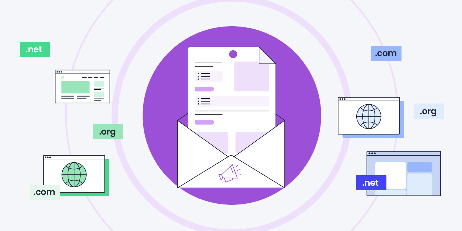 email con diverse estensioni di dominio
