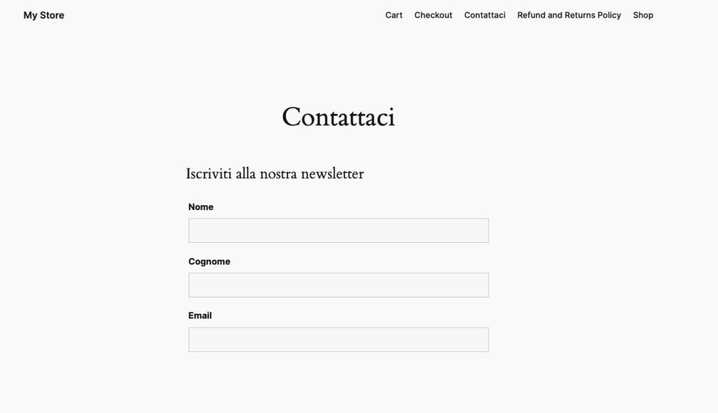 Utilizza i moduli di iscrizione per raccogliere iscritti alle tue campagne di email marketing