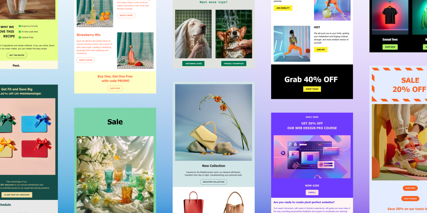 esempi di template email