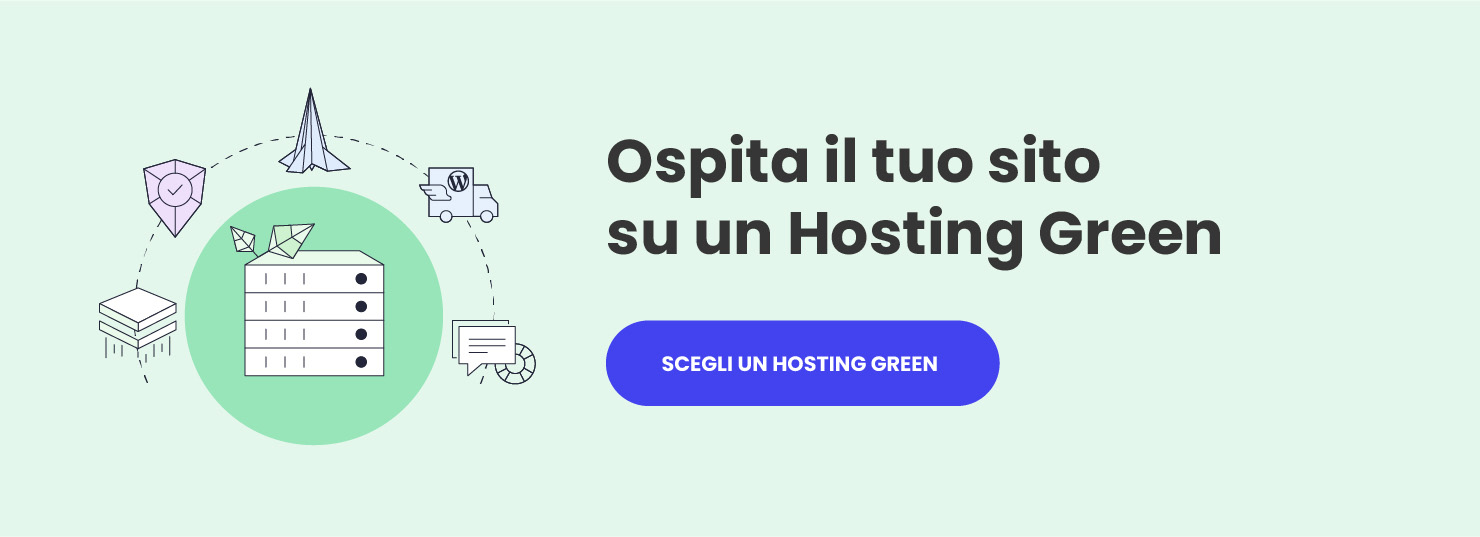 ospita il tuo sito su un hosting green