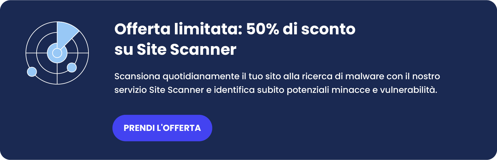 banner sconto site scanner al 50%