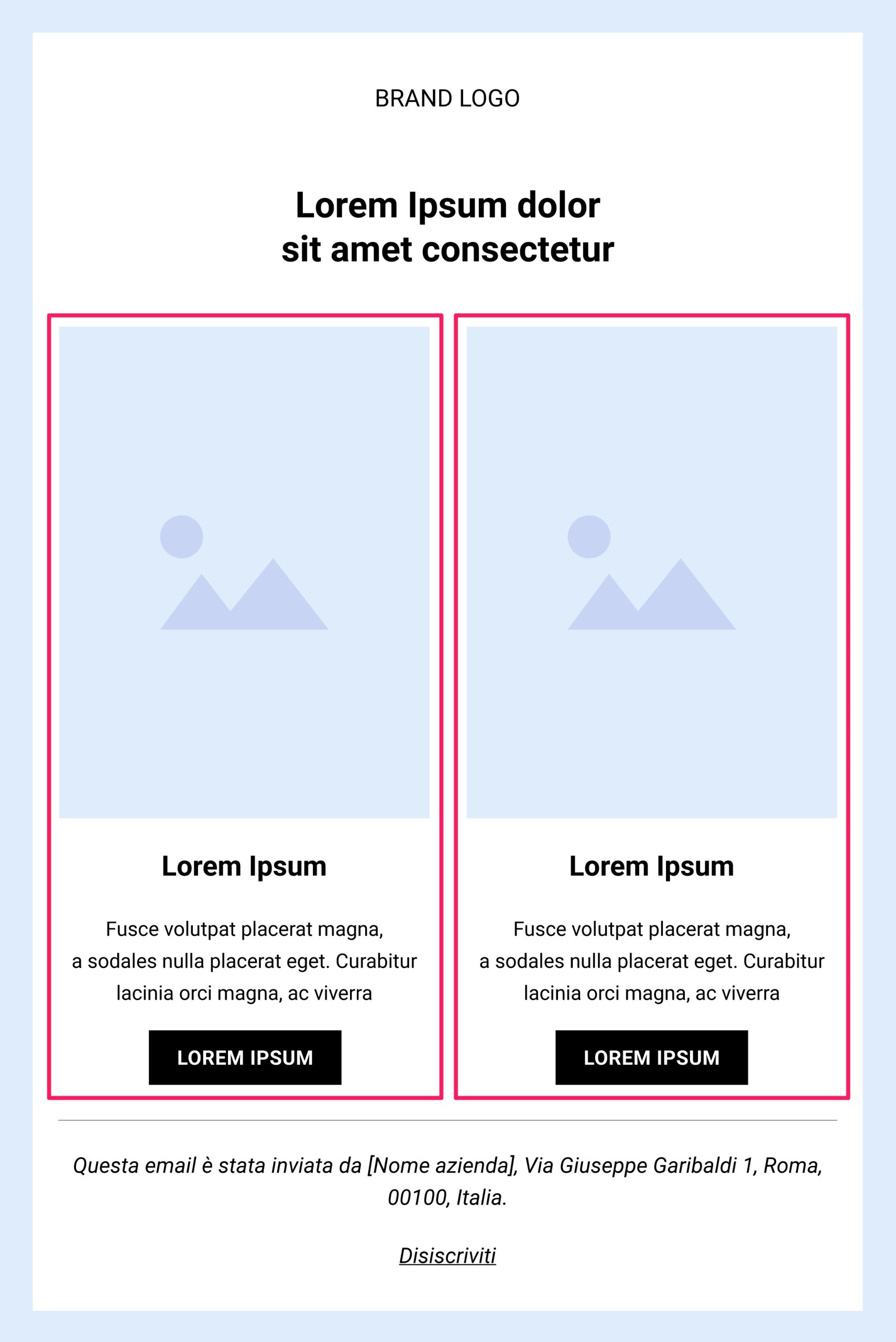 Layout a due colonne