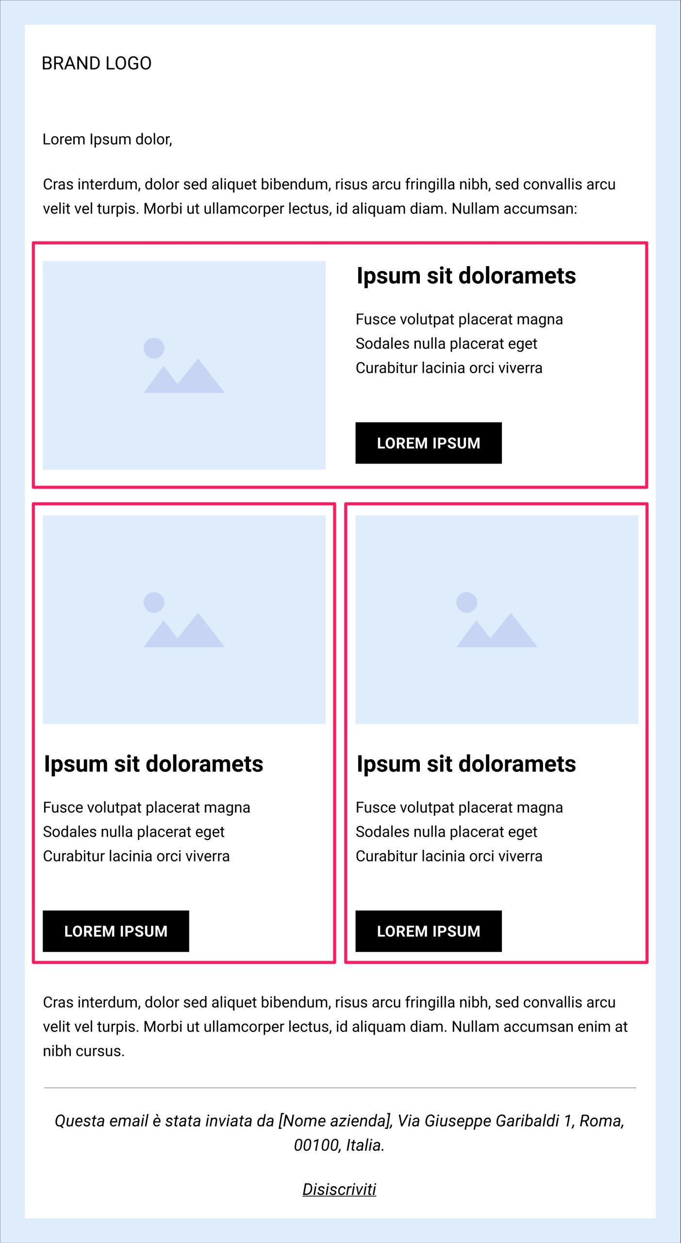 Layout a colonna ibridi