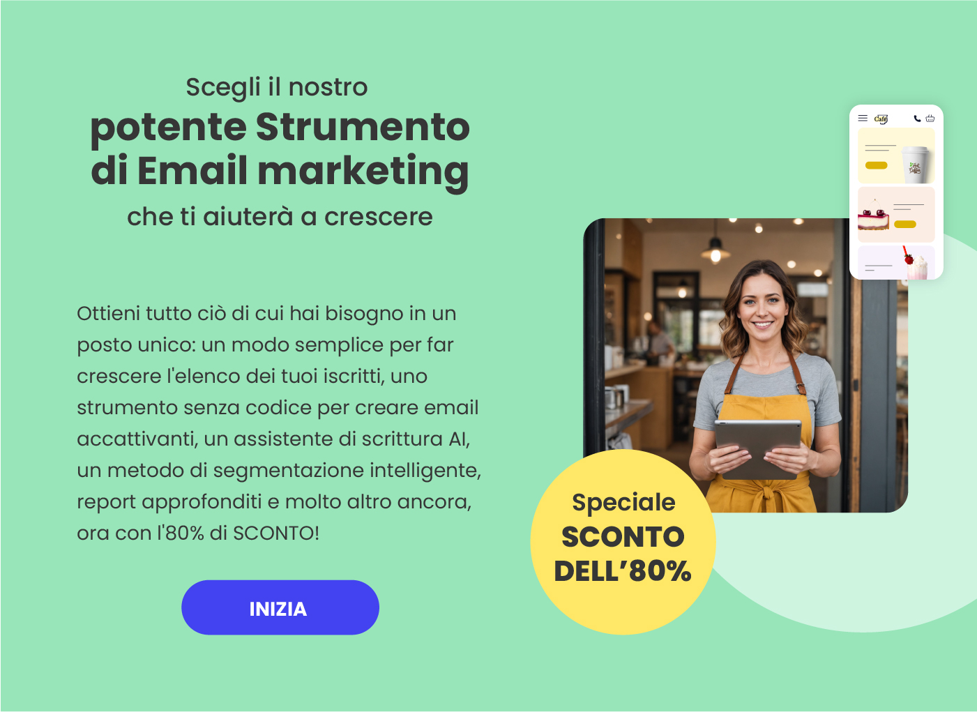 Prova l'email marketing SiteGround