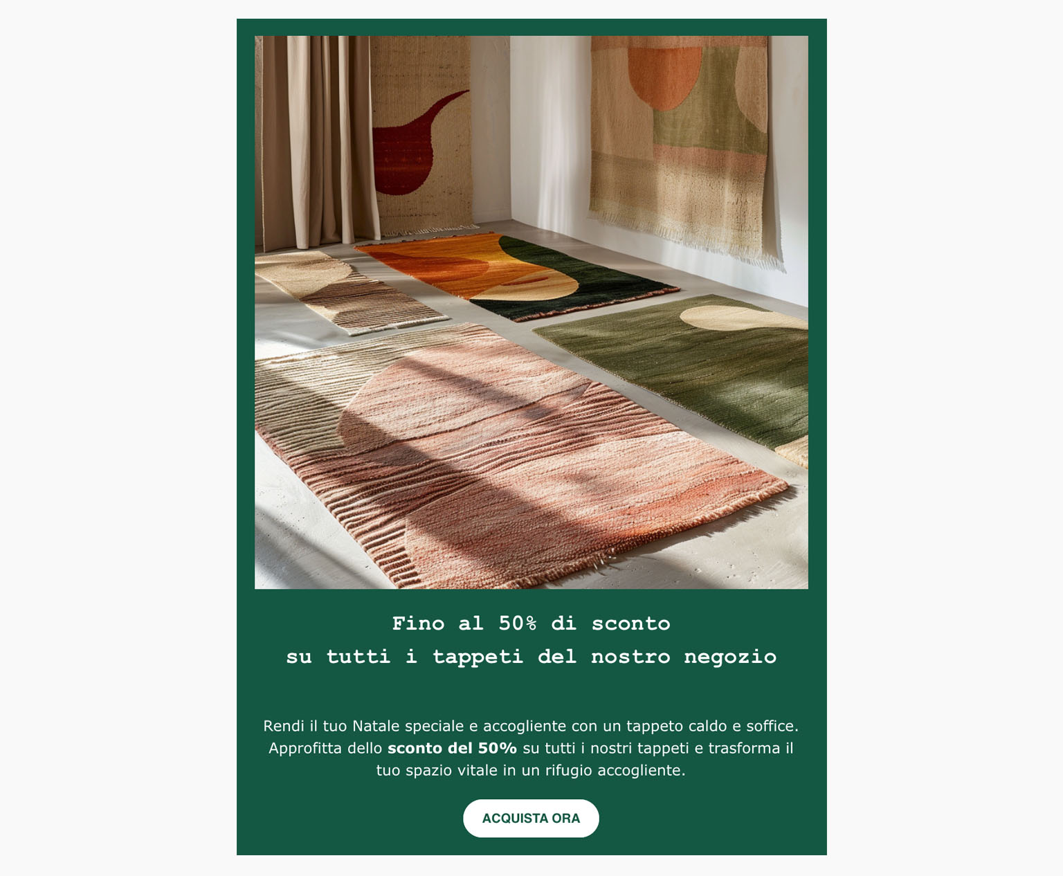 Email per le vacanze e la stagione delle feste