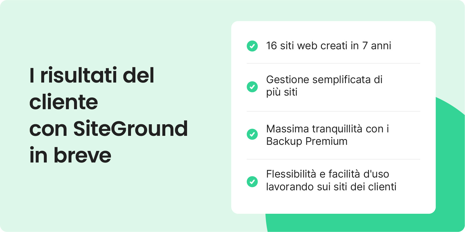 risultati del cliente