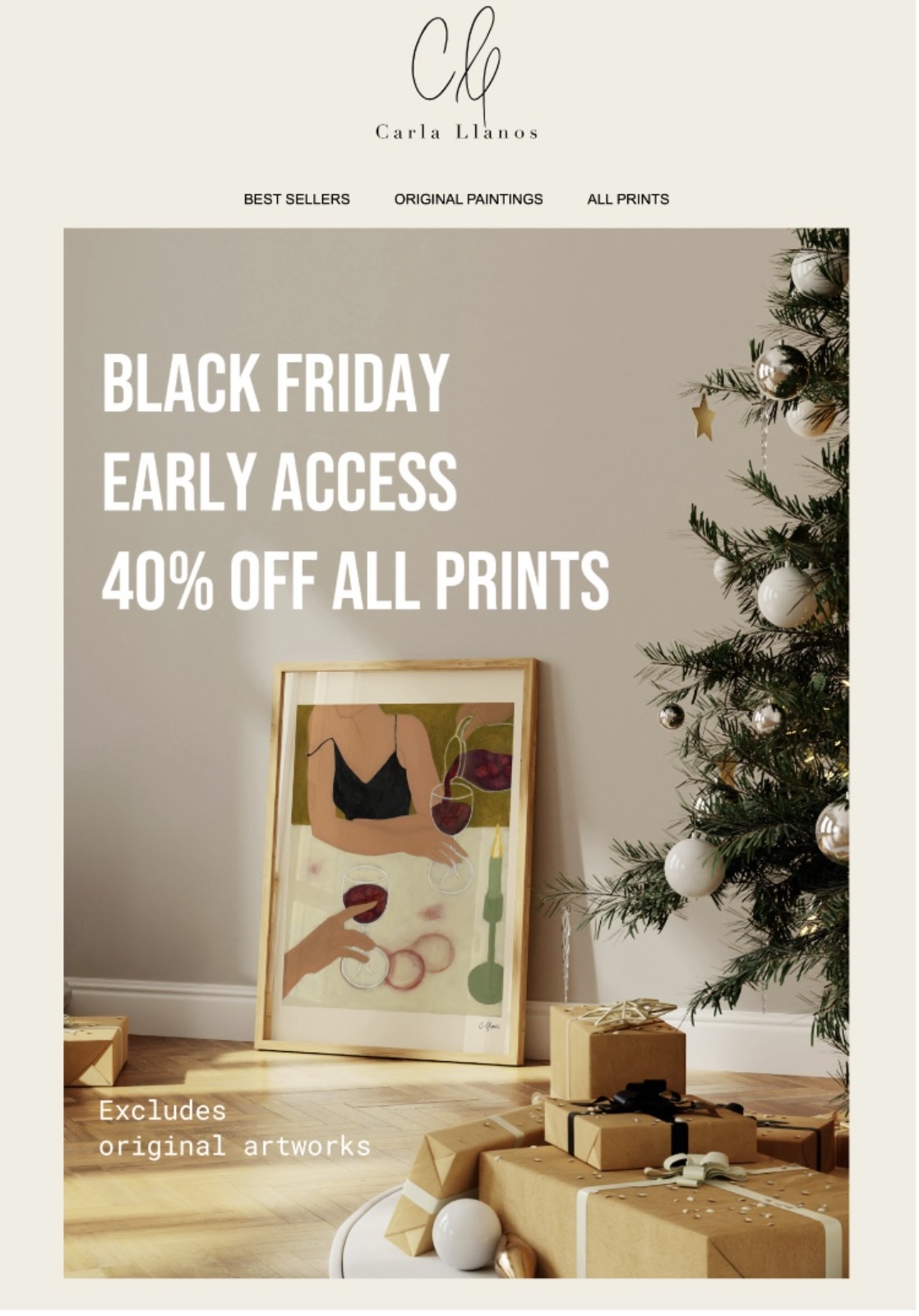email teaser per il black friday
