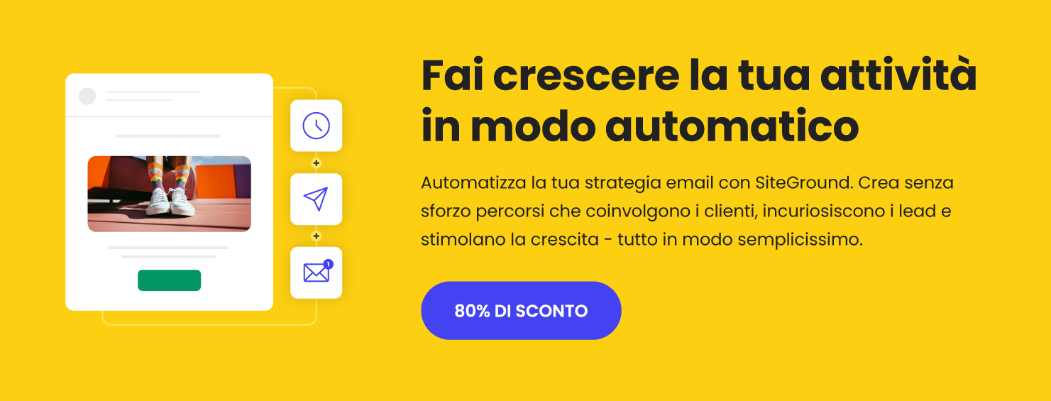 sconto 80% email marketing