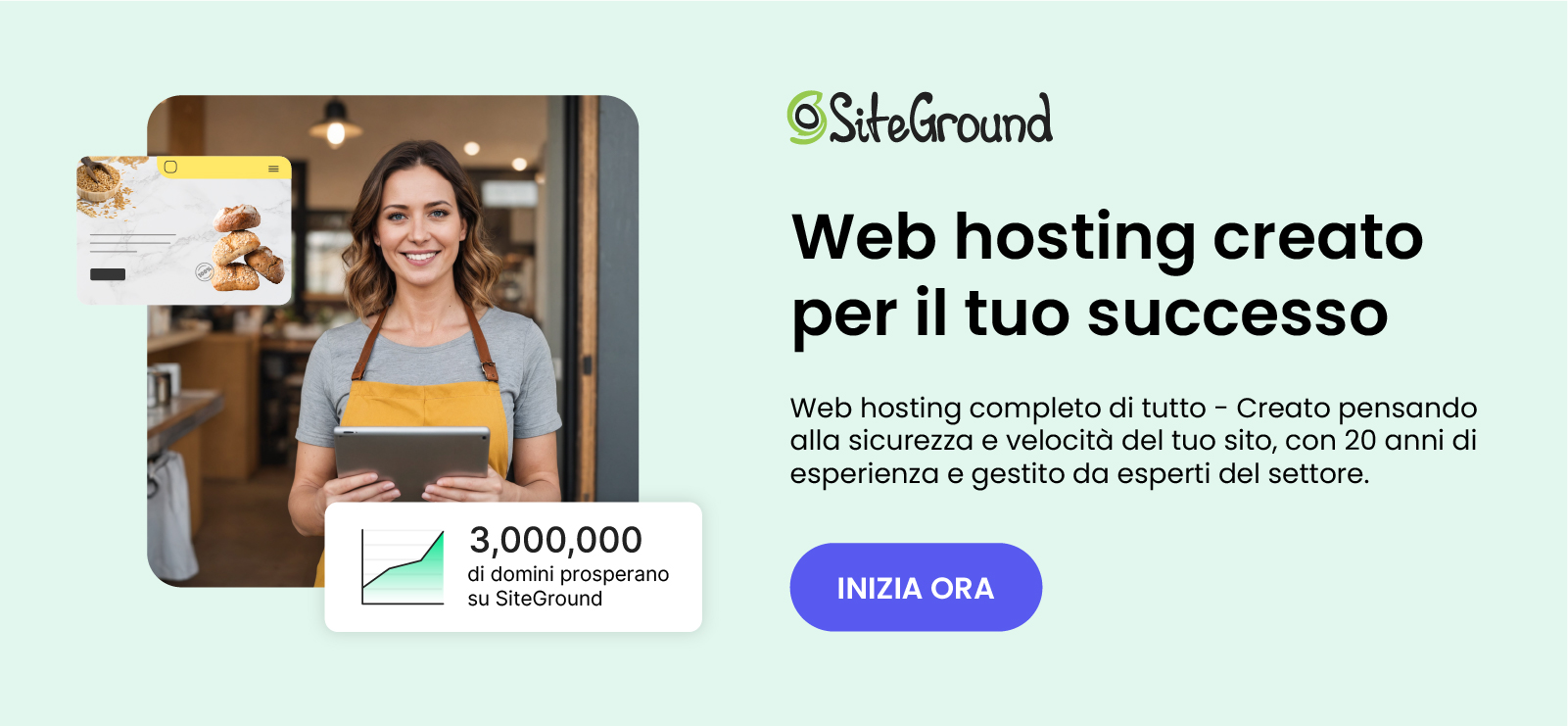 prova l'hosting SiteGround