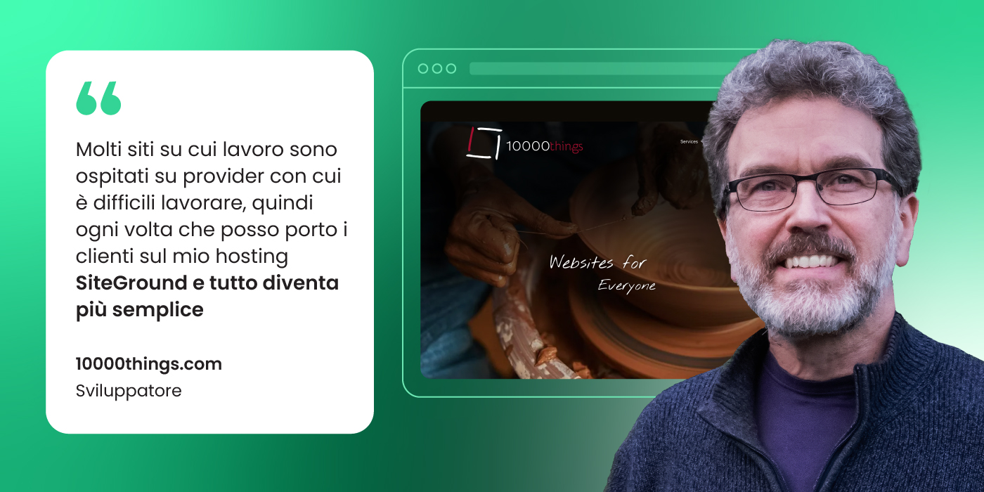 Aprirsi a nuove opportunità di business ospitando oltre 40 siti di clienti su SiteGround