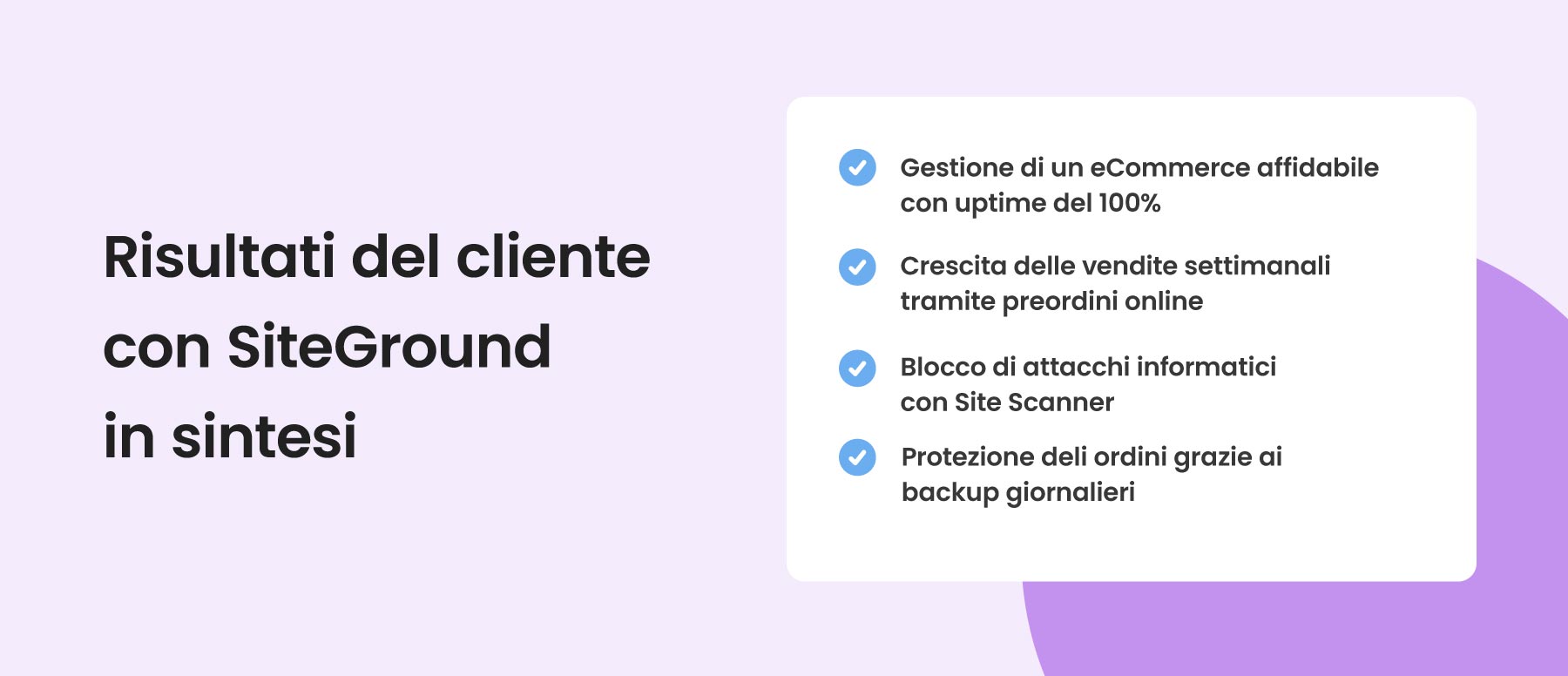 risultati del cliente