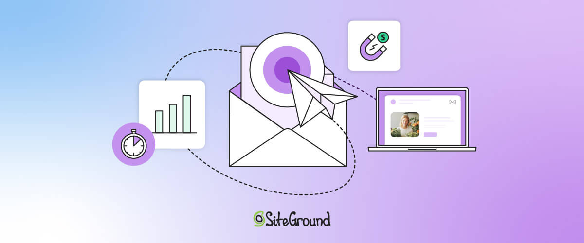 Illustrazione di email che colpisce il bersaglio