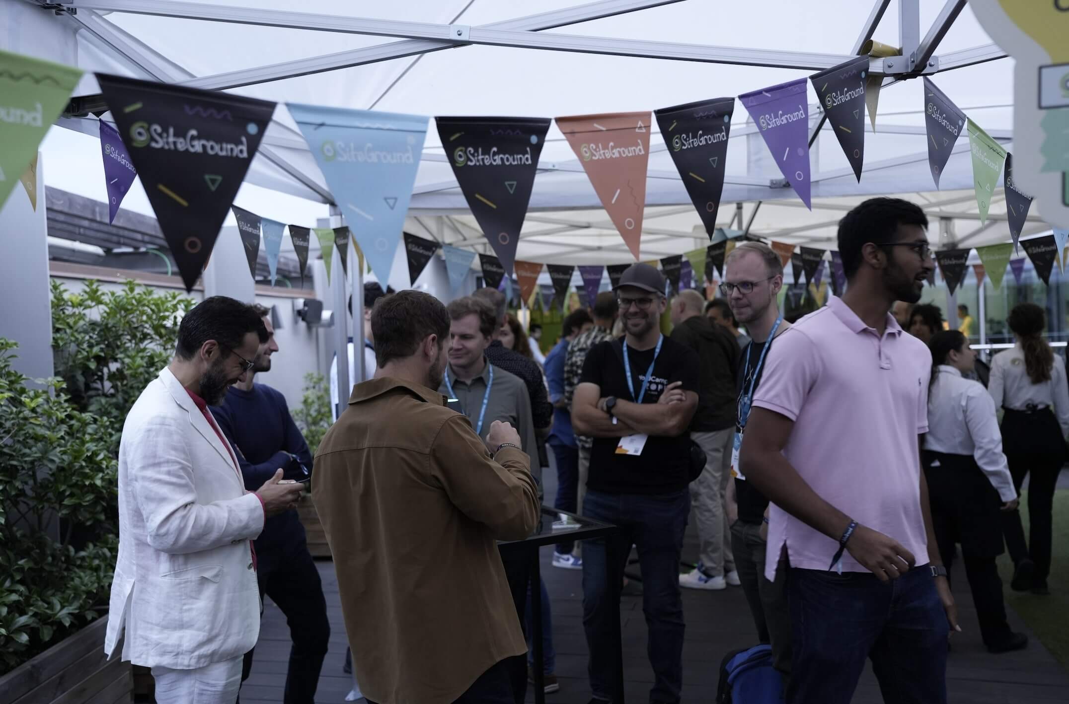 Foto dell'ultimo WordCamp Europe, dove SiteGround è stato sponsor.
