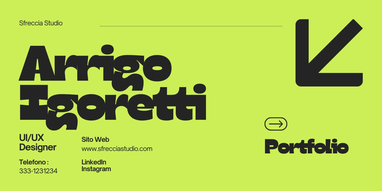 screenshot di una firma email di un UX designer. La firma gli elementi grafici per trasmettere una personalità vivace e approcciabile