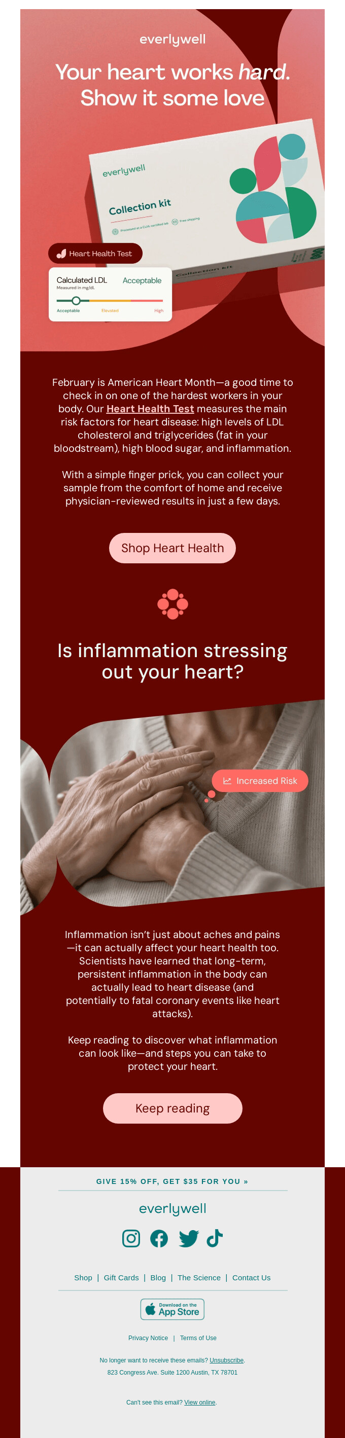 esempio di email di san valentino per il self care